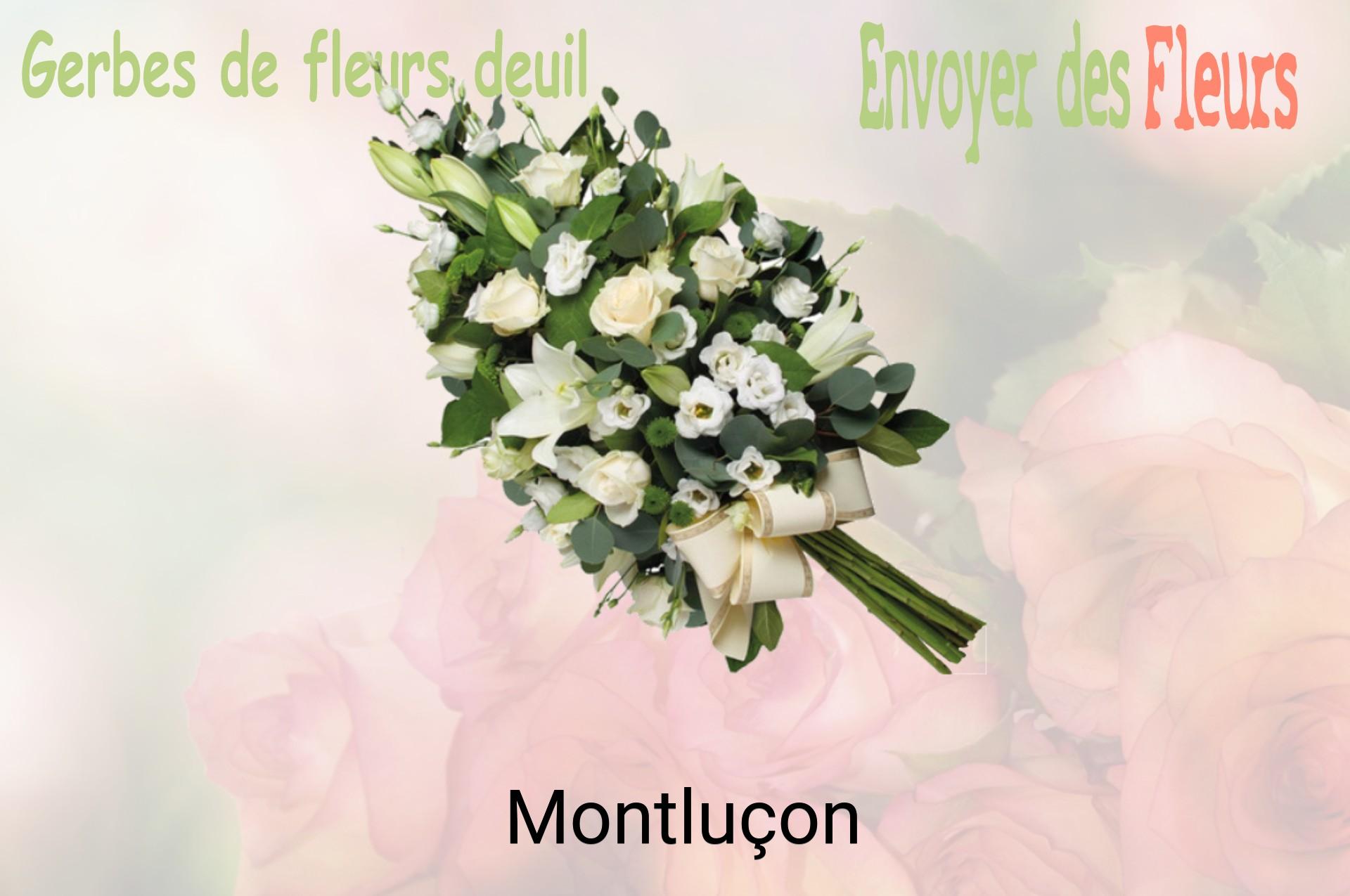 Gerbe de fleurs de deuil livrée à Montluçon